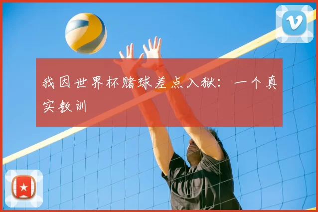 我因世界杯赌球差点入狱：一个真实教训