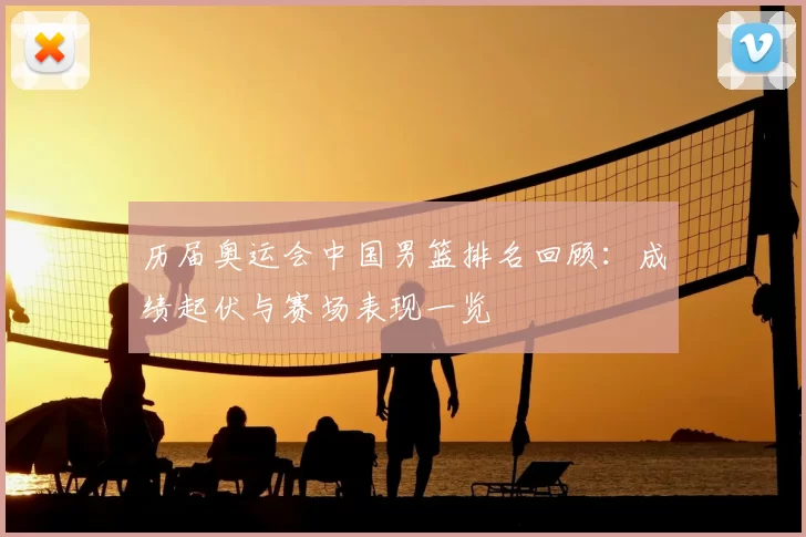 历届奥运会中国男篮排名回顾：成绩起伏与赛场表现一览