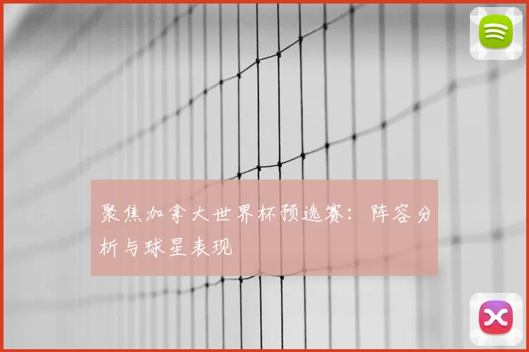聚焦加拿大世界杯预选赛：阵容分析与球星表现