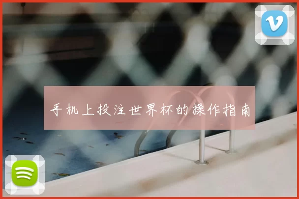 手机上投注世界杯的操作指南
